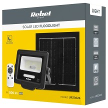 REFLECTOR LED 60W 6800 PANOU SOLAR 6W TELECOMANDA REBEL (URZ3626)